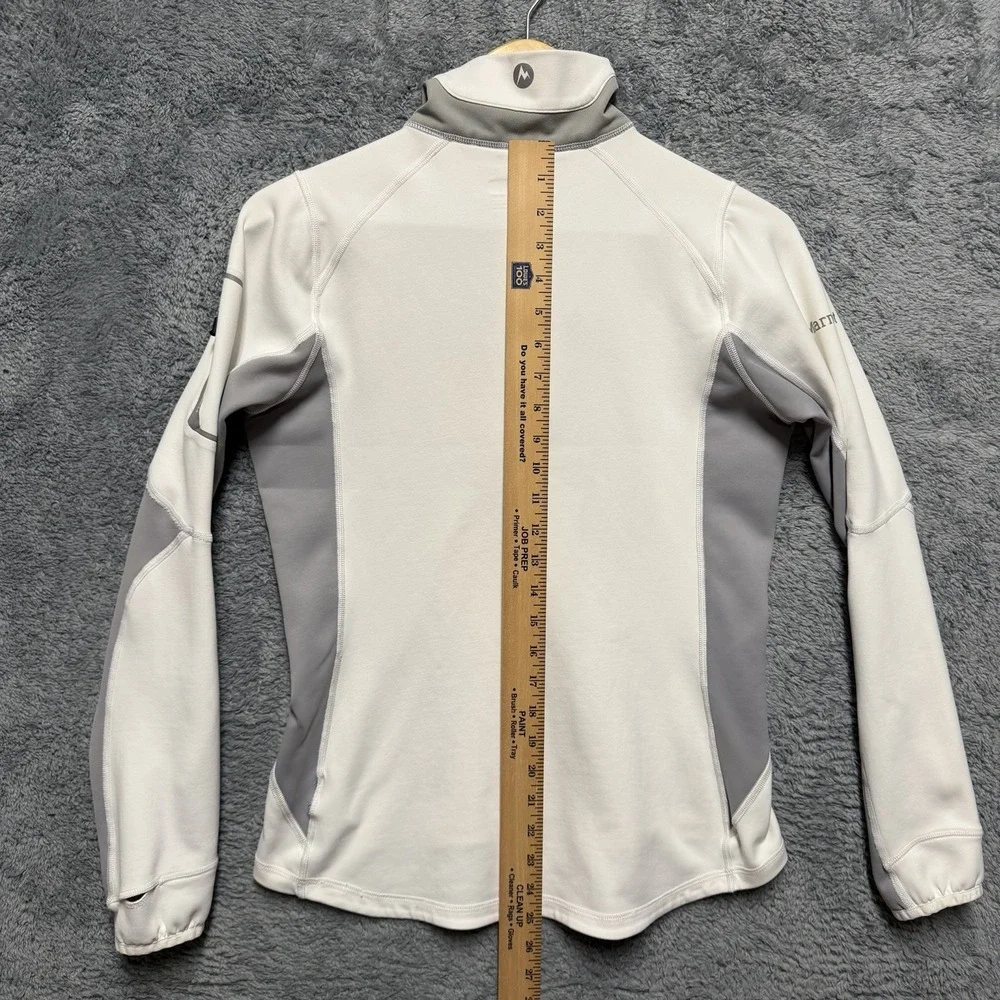Marmot Elance Pullover Womens M White Gray 1/2 Zip Performance Stretch Outdoor‎